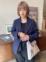 ヘアーアイストゥーレ(HAIR ICI TRE)&nbsp;ローライト×ボブ　担当　渡邉桜桃