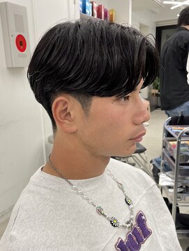 フィフス 栄(fifth) センターパートニュアンスパーマメンズパーマ名古屋栄