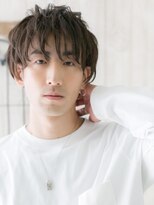 メンズヘア ビーセカンド 草加店(MENS HAIR B-2)&nbsp;前髪パーマで優し気ナチュラル束感ウェットスタイルW草加