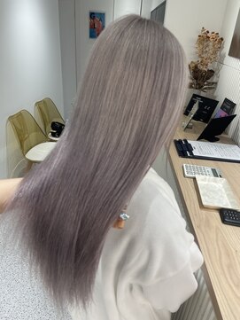 ペレ 渋谷(PELE) h_ デザインカラー/レイヤーカット/ウェットヘア/ベージュ