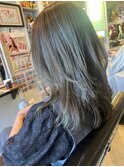 オリーブ色でくすみ感を表現(*´▽`*)