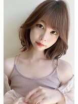 ラナホンジン(Lana HONJIN)&nbsp;韓国風/透明感カラー/オリーブベージュ/前髪/小顔カット