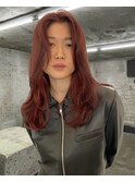 ブロンドベージュブリーチなしダブルカラーハイトーン透明感