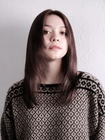 レクタ(recta) 顔周りレイヤースタイル ココアブラウン  ミディアム
