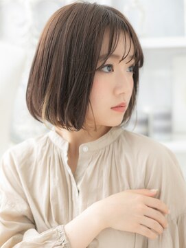 モッズヘア 越谷(mod's hair) ■シースルーバングインナーカラー前下がりボブ712越谷20代30代
