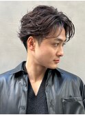 ビジネスセンターパート×毛流れパーマ
