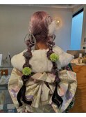 タイトアレンジ卒業アレンジ成人式アレンジアップスタイル