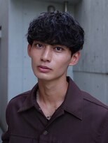 韓国マッシュウルフ緩めシャドウパーマルーズパーマ20代原宿