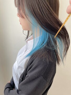 ミュー(Mu) 水色 ペールブルー インナーカラー