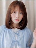 フェザーバングエアストレート艶感ワンカールロブZ上尾20代30代