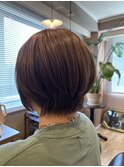 ミルクティーショートボブ