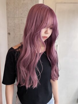 ソル バロール 表参道(SOL .valor) ハイトーンカラーペールピンクシルバーホワイトブロンドレイヤー