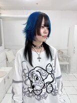 ネフ(NeF)&nbsp;【ito】ブルー＆ブラックツートンカラーウルフレイヤー