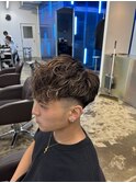 【MEN’S HAIR/サーフカール/刈り上げセンターパート/千葉】