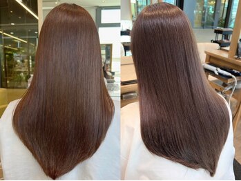 バイオレット 横浜店(Violet)の写真/横浜駅直結徒歩30秒【シャキっとしない柔らか”巻ける”縮毛矯正】厳選薬剤×実戦経験豊富なstylistで美髪