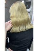 【中道 晶】あえて黄色味を入れたブロンドカラー