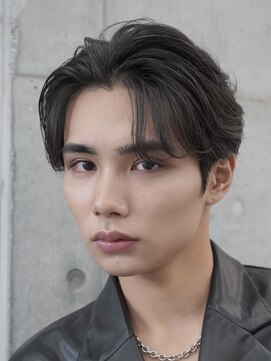 フィフス 原宿(fifth) 原宿フェザーパーマニュアンスパーマメンズカットセンターパート