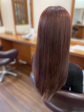 ディール D-R 赤味カラー/ボルドーカラー/ロングヘア/カジュアル