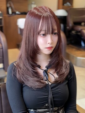 ニューヨークニューヨーク 梅田茶屋町店(NYNY) ボルドーカラー　暖色カラー　チェリーカラー