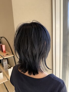 ステレオ 知立店(STEREO) 可愛すぎ注意！ネイビー×ハッシュカット2月