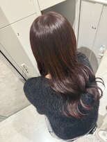 スピンヘアー 烏丸店(Spin hair) ツヤ感ピンクブラウン 学割U24/艶カラー/透明感カラー