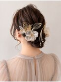 お茶会ヘアセット