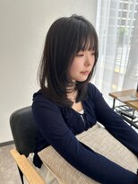 ジーナ 吉塚(Zina)&nbsp;ダークグレージュ×ハッシュカット【福田】吉塚美容室 髪質改善