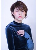 【morio池袋】黒髪外はねショート