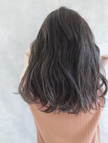 ムウ 難波(MOU)&nbsp;グレージュ_毛先パーマことりベージュウォーターフォール