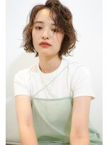 ネオリーブカフ 鶴ヶ峰店(Neolive caff)&nbsp;ボブ　低温デジタルパーマでウエーブ　耳かけスタイリングも◎