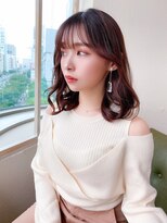 アフロート ディル(AFLOAT D'L)&nbsp;みきな韓国アイドルヘアかわいいヨシンモリセミディ小顔髪型大人