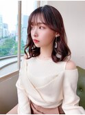みきな韓国アイドルヘアかわいいヨシンモリセミディ小顔髪型大人