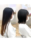 ばっさり30cm！ミニボブ◎パツッとボブ☆ROMMY.田中