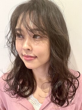 トリコ ショップアンドヘアサロン(tricot shop hair salon) くびれミディ/20代30代/小顔ミディバング