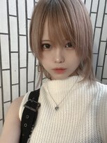 リアイス(Re:ICE) ミニウルフ/くすみブルー/流れるレイヤー/インナーハイライト