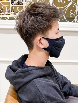 フレームプラス 御堂筋難波店(FRAME +) ジェットモヒカン短髪ショートソフトツーブロック