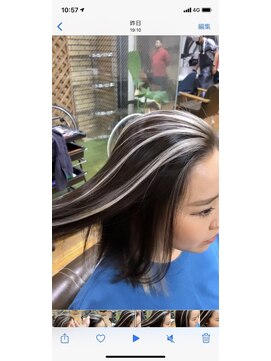 ラフ 難波店(LAFF) #黒髪#ボブルフ#ネビージュ#小顔#ワンレン