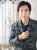 ダークアッシュの爽やかワンレンセミウエットb