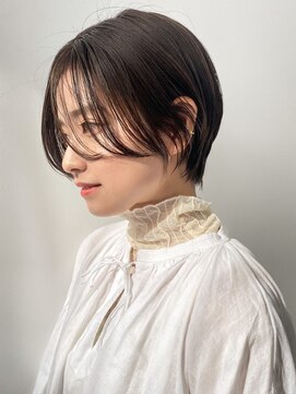 ヴェルダ 池袋店(verda) 大人可愛い20代30代40代黒髪前下がりハンサムショート＊fukuda