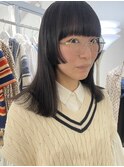 【心斎橋hen】ワイドバング　顔周りカット　姫カット