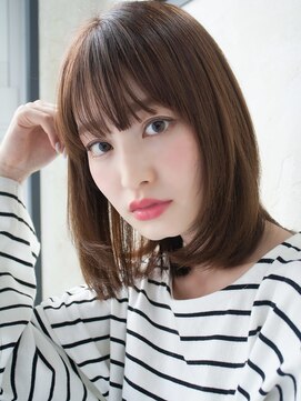 クラッチムク 博多口(CLUTCH muk.) 大人可愛い小顔美髪ツヤ髪レイヤーボブショコラアッシュA1