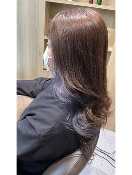 テラスヘア 新潟駅南(TERRACE hair) 【インナーカラー】透明感ラベンダーグレー