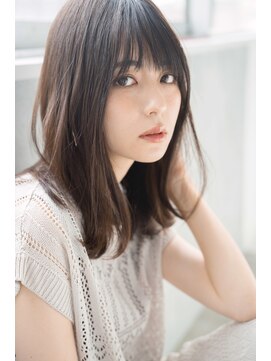 トッカ 千葉ANNEX店(tocca) 春夏の外ハネ切りっぱなしロブ×マロブラウン