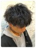 【メンズ限定】CUT+ポイントパーマ+頭皮バブル洗浄 ¥10010→¥8800