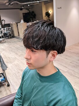 コワファーストナガサキシャンプーボーイ(COIFF1RST NAGASAKI SHAMPOO BOY) vマッシュ×ニュアンスパーマ