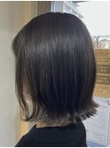 切りっぱなしボブ×アッシュグレー
