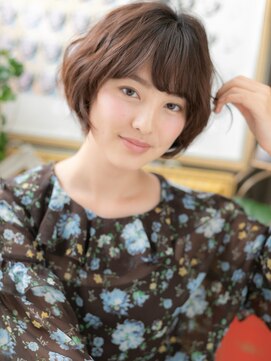 カバーヘア ブリス 上尾西口店(COVER HAIR bliss) グレーベージュ大人かわいい小顔ボブパーマh3上尾20代30代40代