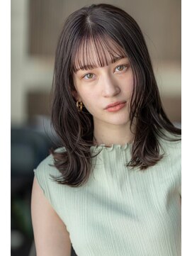 ケアリー 越谷レイクタウン(Carelly) デザインカラー/レイヤーカット/ウェットヘア/オリーブベージュ