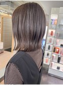 外ハネボブナチュラルボブくびれヘア