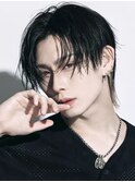 【韓国系ウルフカット×センターパートmix】